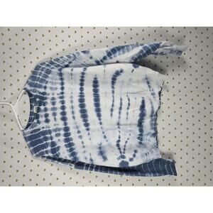 Victorias Secret Pink Tye Dye Soft sweater Shirt Blue SMALL